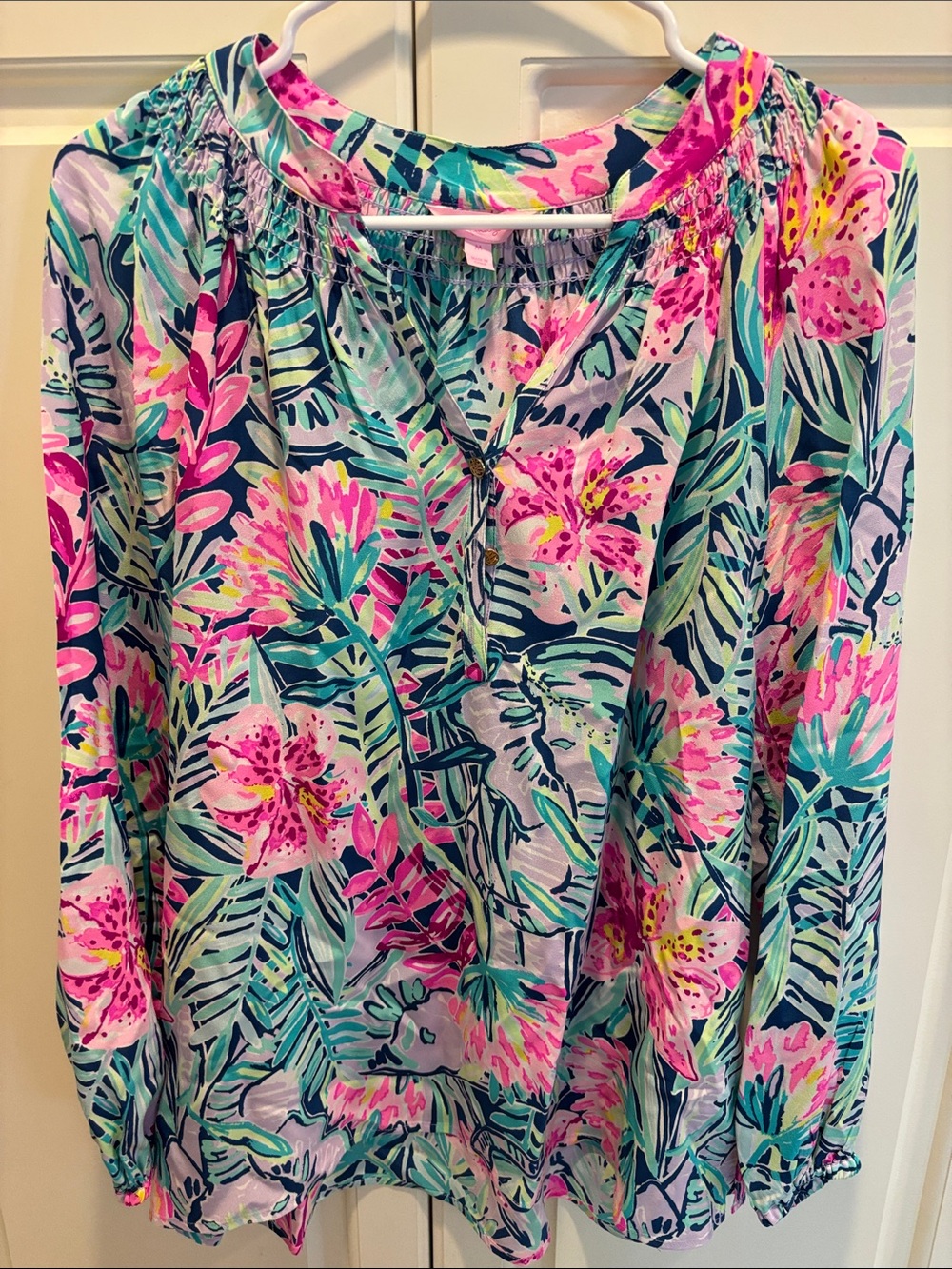Lilly Pulitzer - Size Medium - Silk Blouse
